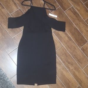 Gianni Bini Pilar Ruffled Halter Neck Dress